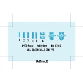 Hobby Boss 1:700 USS Greeneville SSN-772 attack submarine