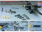 Hasegawa 1:48 Luftwaffe Pilot (1), Ground Crew (2), bomb loading trolley and bombs and rocket launchers (WWII)