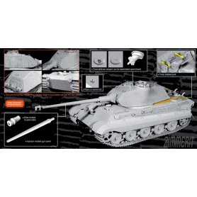 Dragon 1:35 Sd.Kfz.182 Kingtiger Porsche Turret w/Zimmerit (2 in 1)