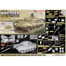 Dragon 1:35 Sd.Kfz.182 Kingtiger Porsche Turret w/Zimmerit (2 in 1)