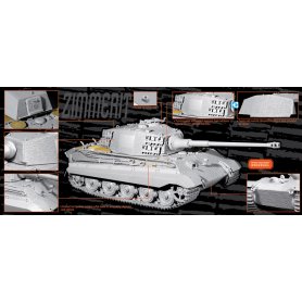 Dragon 1:35 Sd.Kfz.182 Kingtiger Henschel Production w/Zimmerit s.Pz.Abt.505 Russia 1944 (2 in 1)