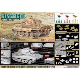 Dragon 1:35 Sd.Kfz.182 Kingtiger Henschel Production w/Zimmerit s.Pz.Abt.505 Russia 1944 (2 in 1)