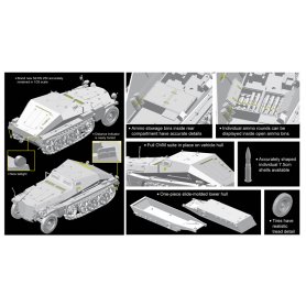 Dragon 1:35 Sd.Kfz.252 leichte Gepanzerte Munitionskraftwagen mit Sd.Ah.32/1 Trailer