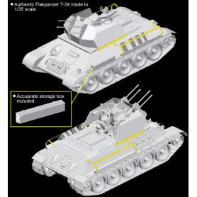 Dragon 1:35 Flakpanzer T-34r - Smart Kit