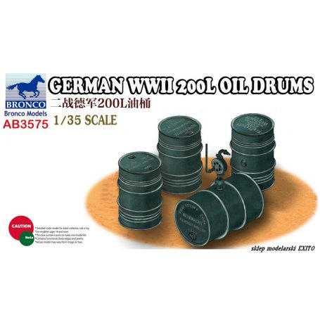 Bronco AB 3575 German WWII 200L Oil Drums
