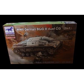 Bronco CB 1:35 WWII German StuG III Ausf C/D with 75mm StuK 37/L24 & 75mm StuK40/L48 (2in1)