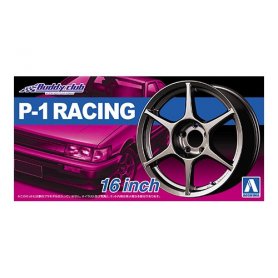 Aoshima 1:24 Wheel rims and tires P-1 RACING 16INCH 