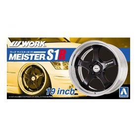 Aoshima 1:24 Wheel rims and tires WORK MEISTER S1R 19INCH 