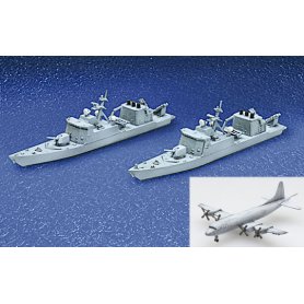 Aoshima 1:700 J.M.S.D.F. DDG HAYABUSA&UMITAKA 2SHIP SET