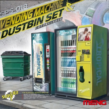 MENG SPS-018 Vending Machine & Dumpster Set