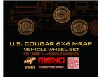 Meng 1:35 US Cougar 6x6 MRAP wheel set (resin)