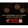 Meng SPS-024 US Cougar 6x6 MRAP wheel set (resin) 