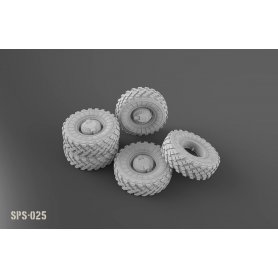 Meng SPS-024 US Cougar 6x6 MRAP wheel set (resin) 