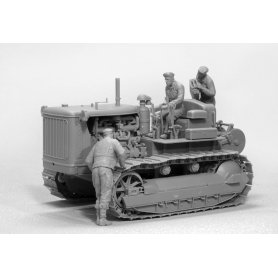Mini Art 1:35 U.S. TRACTOR w/Towing Winch & Crewmen