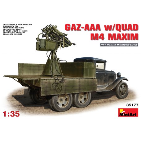 MINI ART 35177 GAZ AAA W/QUAD M-4
