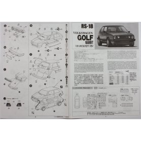 Fujimi 1:24 12498 Volkswagen Golf GTI 16V Rabbit