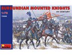 Mini Art 1:72 BURGUNDIAN MOUNTED KNIGHTS / XV CENTURY | 20 figurek |
