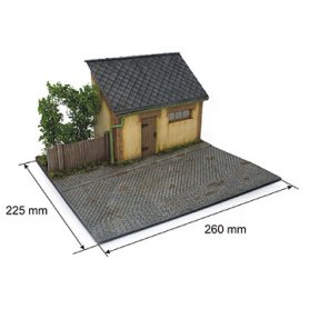 MINI ART 36032 DIORAMA WITH BARN