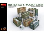 Mini Art 1:35 Milk bottles and wooden crates