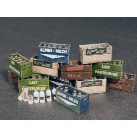 Mini Art 1:35 Milk bottles and wooden crates