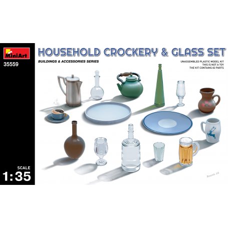 Mini Art 35559 Household Crockery & glass set