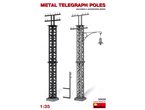 Mini Art 1:35 METAL TELEGRAPH POLES 