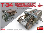 Mini Art 1:35 Engine V-2-34 w/transmission set for T-34 