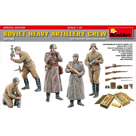 MINI ART 35185 Soviet Heavy Artillery Crew S.E.