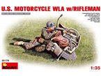 Mini Art 1:35 US motorcycle WLA w/rifleman