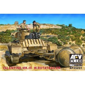 AFV Club 35201 Valentine Mk. III w/Rotatrailer