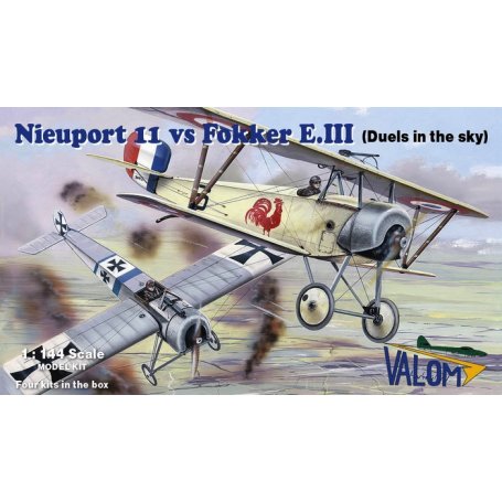 Valom 14420 Nieuport 11 Vs Fokker E.III 4 modele