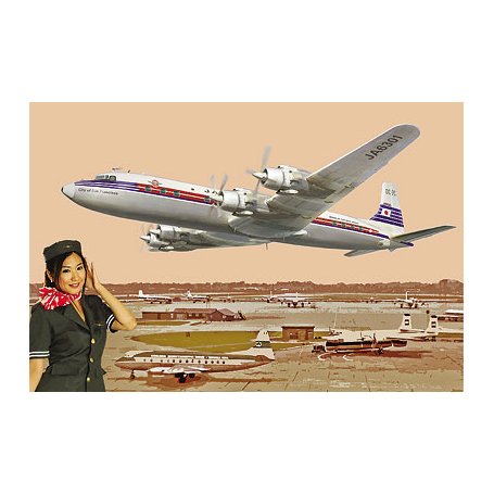 RODEN 303 1/144 DC-7C JAPAN AIR L.