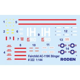 Roden 1:144 Fairchild AC-119K Stinger