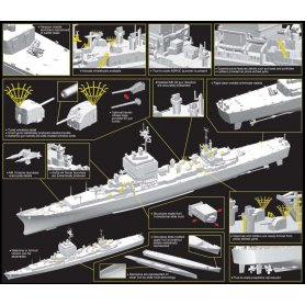 Dragon 1:700 U.S.S. Long Beach CGN-9 1980