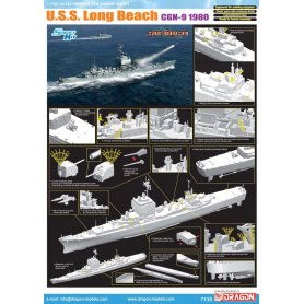 Dragon 1:700 U.S.S. Long Beach CGN-9 1980