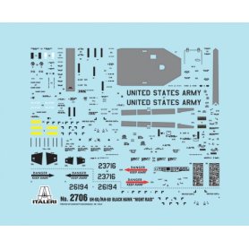 ITALERI 2706 UM-60/MH-60 BLACK HAWK