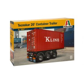Italeri 1:24 Tecnokar 20 Contener Trailer