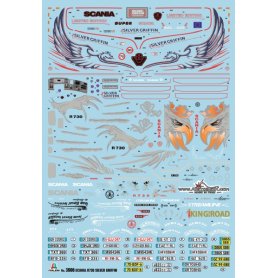Italeri 1:24 Scania R730 V8 Streamline Silver Griffin