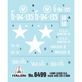 Italeri 1:35 Lend Lease US truck w/ZIS-3 gun