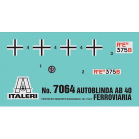 Italeri 1:72 Autoblinda AB 40 Ferroviaria