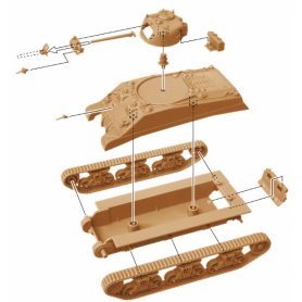 Italeri 1:72 M4A2 Sherman III