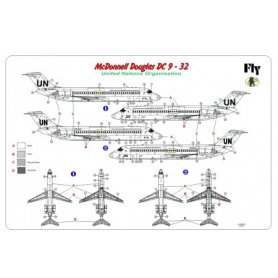 Fly 1:144 DC 9-32 UN Organisation