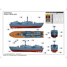 Merit 1:72 PLA Navy Type 21 Class Missile Boat