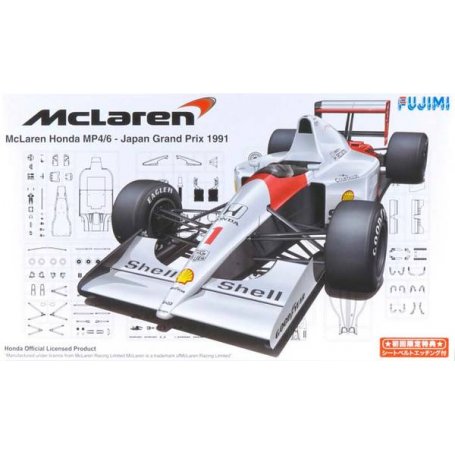 Fujimi 090443 1/20 Mclaren MP4/6 Honda - Japan GP