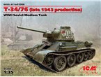 ICM 1:35 Т-34-76 Model 1943 późna produkcja