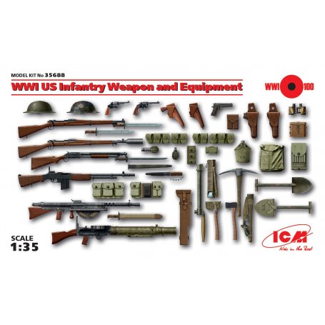 Icm 35688 US Infantry Weapon & Equipment