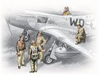 ICM 1:48 USAF pilots and ground personnel 1941-45 | 5 figurines |