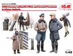 ICM 1:48 Niemieccy piloci i personel naziemny w mundurach zimowych | 5 figurek |