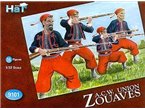 HaT 1:32 American Civil War Zouaves / 2ND SET | 18 figurines |