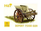 HaT 1:72 WWI ITALIAN 75MM DEPORT GUN - 4pcs. 